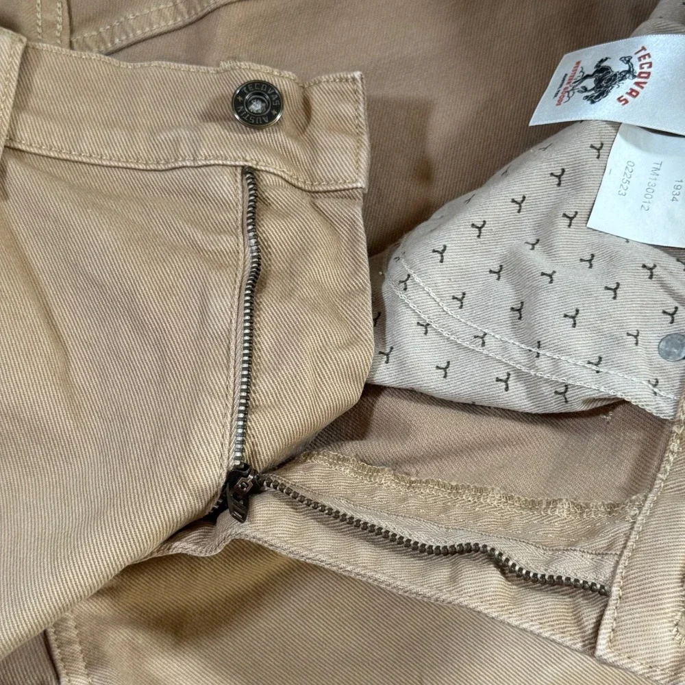 Tecovas Everyday Standard Jean 38x32 Tobacco Brown Tan Straight Leg  Men's
